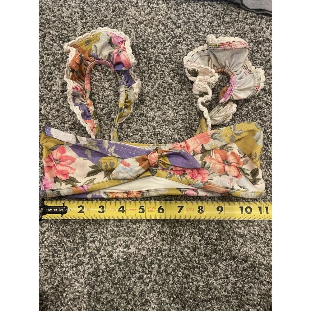 Zimmermann Kids Girls Youth Floral Bikini Top Size 8